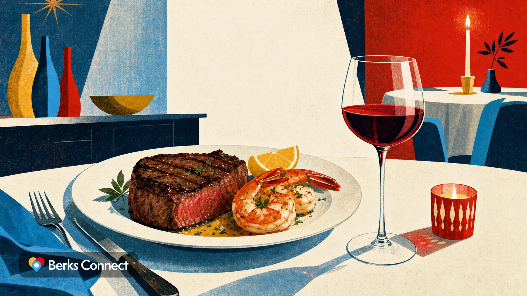 Thursdays: $39 Surf and Turf Night with a Glass of Wine