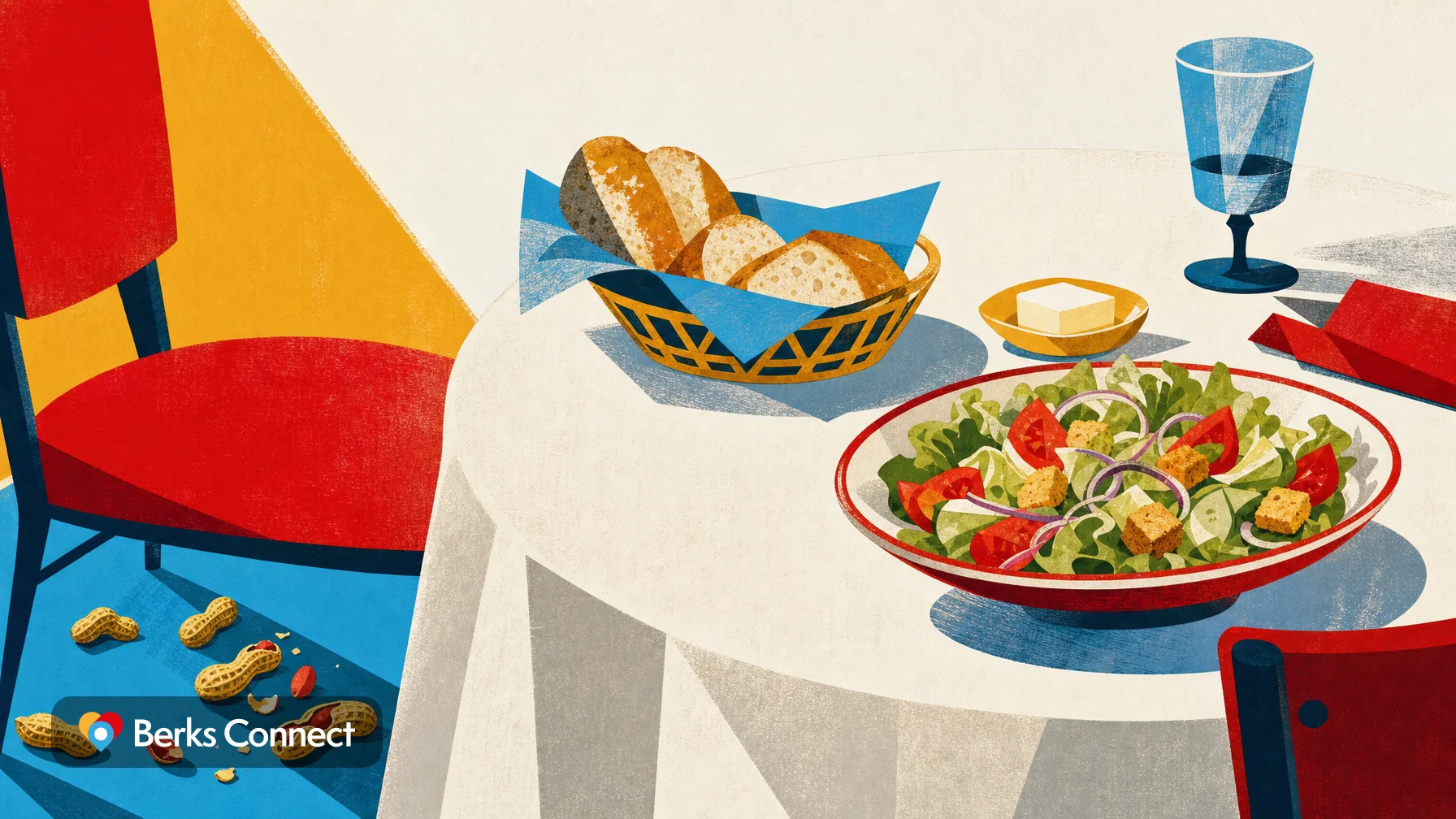 Dinner Features Served with a Salad and Warm Bread