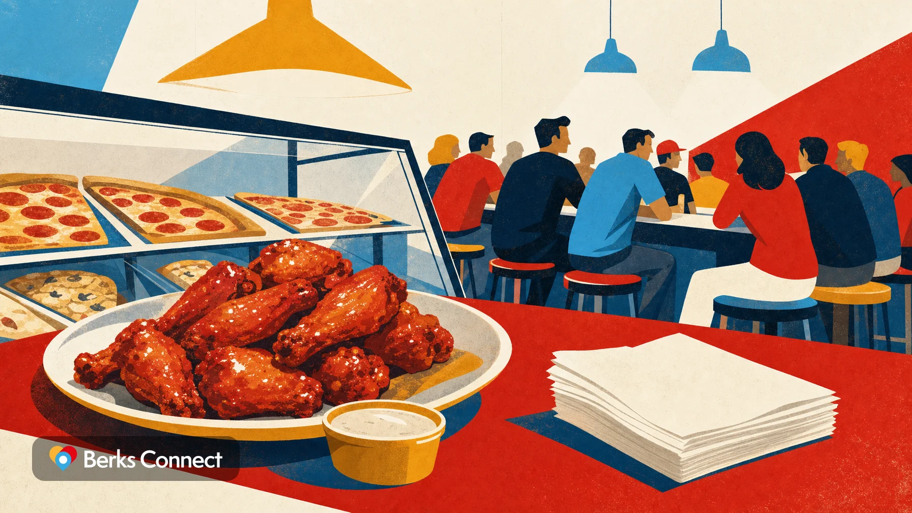 Monday wing night with 85 cent wings most weeks