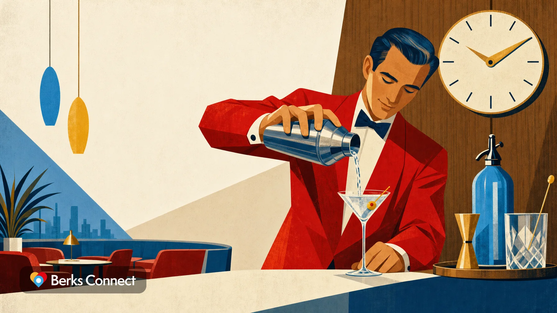 Beat the Clock Martinis: $5 at 5PM, $6 at 6PM Tue to Thu