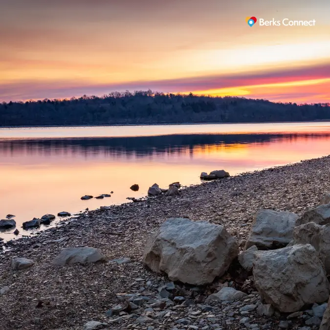 Sunset at Blue Marsh Lake in Berks County, Pennsylvania